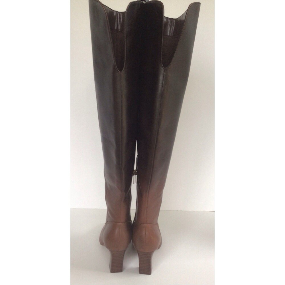 NEW VINCE CAMUTO Shalie4 Over the Knee Ombre Brown Leather Boots (Size 8 W XC) - Picture 8 of 10